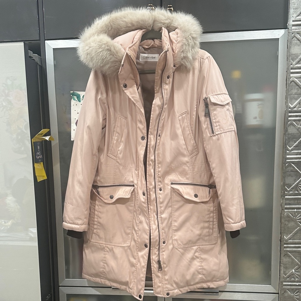 Calvin Klein Women's Light Pink Ski Jacket